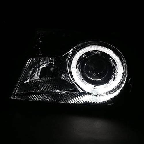 1998-2000 Ford Ranger Halo Projector Headlights (Chrome Housing/Smoked Lens)