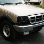 1998-2000 Ford Ranger Halo Projector Headlights (Chrome Housing/Smoked Lens)
