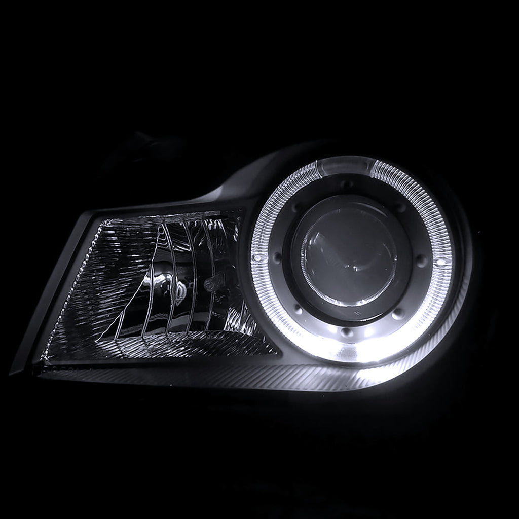 1998-2000 Ford Ranger Halo Projector Headlights (Matte Black Housing/Clear Lens)