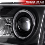 1998-2000 Ford Ranger Halo Projector Headlights (Matte Black Housing/Clear Lens)