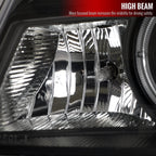 1998-2000 Ford Ranger Halo Projector Headlights (Matte Black Housing/Clear Lens)