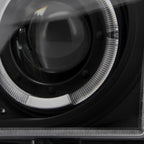 1998-2000 Ford Ranger Halo Projector Headlights (Matte Black Housing/Clear Lens)