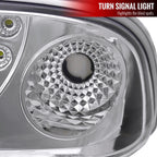 1998-2004 Chevrolet S10 Dual Halo Projector Headlights (Chrome Housing/Clear Lens)