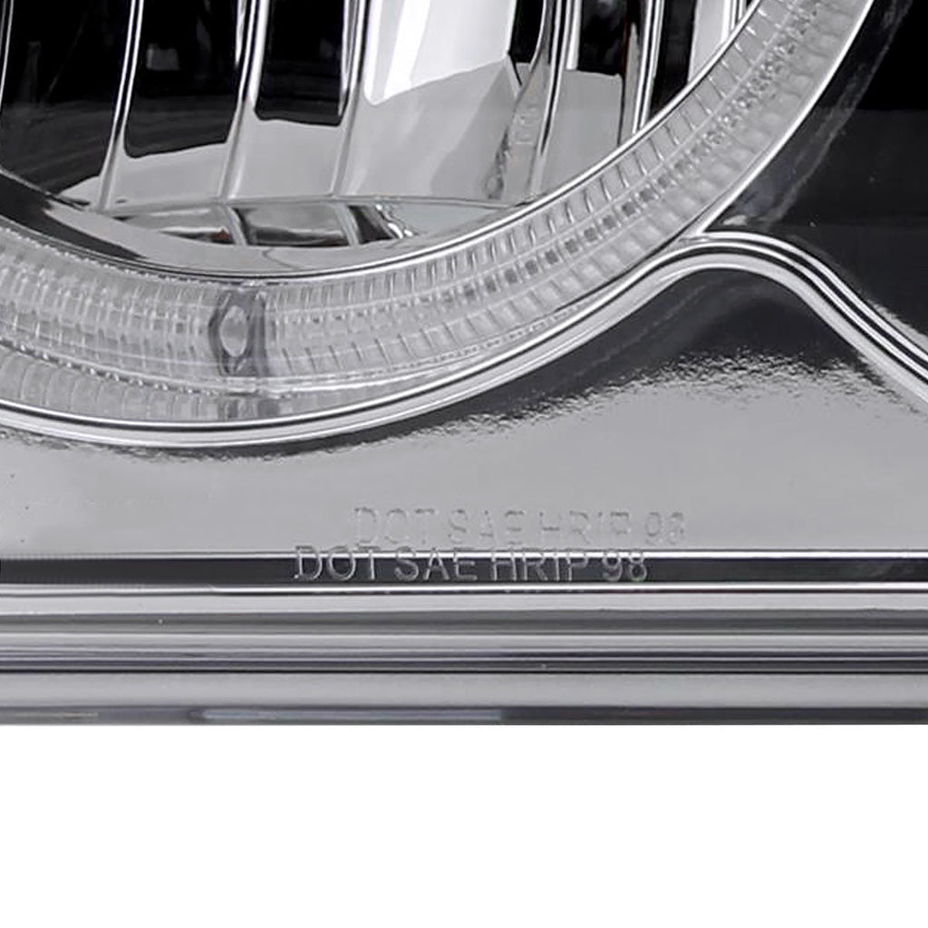 1998-2004 Chevrolet S10 Dual Halo Projector Headlights (Chrome Housing/Clear Lens)