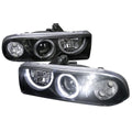 1998-2004 Chevrolet S10 Dual Halo Projector Headlights (Matte Black Housing/Clear Lens)