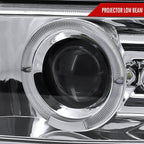 1999-2002 Chevrolet Silverado/ 2000-2006 Tahoe Suburban Dual Halo Projector Headlights (Chrome Housing/Clear Lens)