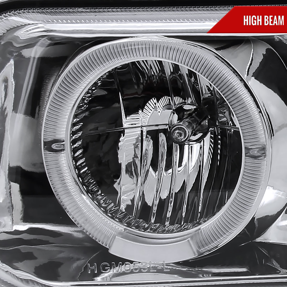 1999-2002 Chevrolet Silverado/ 2000-2006 Chevrolet Tahoe/Suburban Dual Halo Projector Headlights with LED Sequential Turn Signal Bumper Lights (Chrome Housing/Clear Lens)
