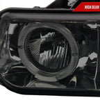 1999-2002 Chevrolet Silverado/ 2000-2006 Tahoe Suburban Dual Halo Projector Headlights (Chrome Housing/Smoked Lens)