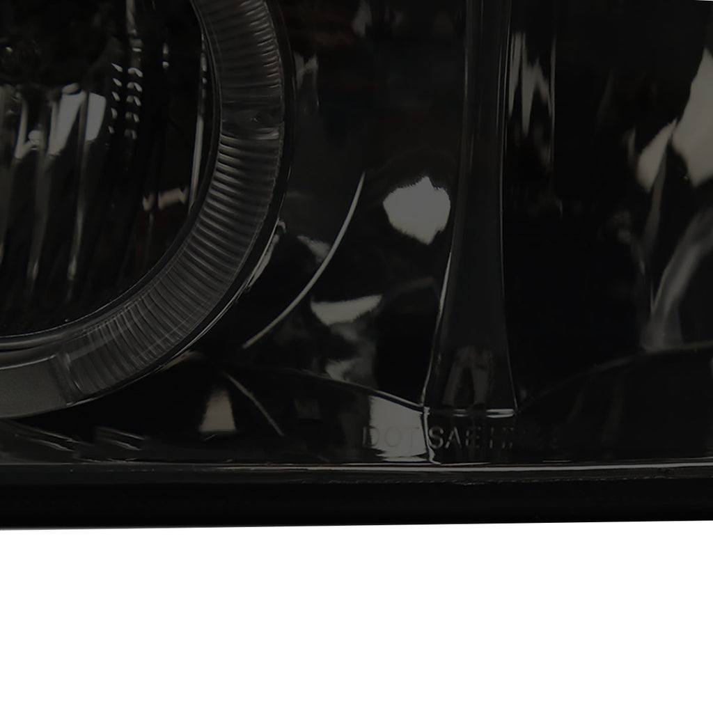 1999-2002 Chevrolet Silverado/ 2000-2006 Tahoe Suburban Dual Halo Projector Headlights (Chrome Housing/Smoked Lens)