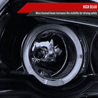 2001-2003 BMW E53 X5 Dual Halo Projector Headlights (Glossy Black Housing/Smoked Lens)