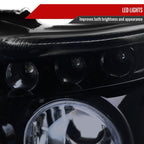 2001-2003 BMW E53 X5 Dual Halo Projector Headlights (Glossy Black Housing/Smoked Lens)