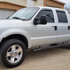1997-2007 Ford F-250/F-350/F-450/F-550/F-650 LED Towing Side Mirror Lights (Chrome Housing/Smoked Lens)