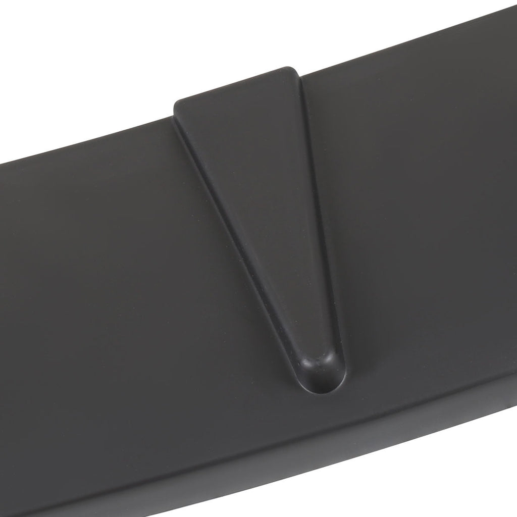 Universal Matte Black Polypropylene 3PC Bumper Lip Set