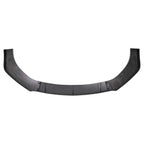 Universal Glossy Black/Red Trim Polypropylene 3PC Bumper Lip Set