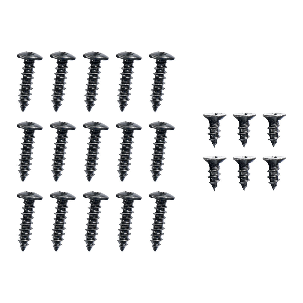 Universal Glossy Black/Red Trim Polypropylene 3PC Bumper Lip Set