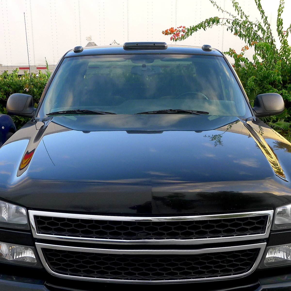 Universal 3PC Set Roof Cab Amber LED Lights (Black Housing/Smoked Lens)