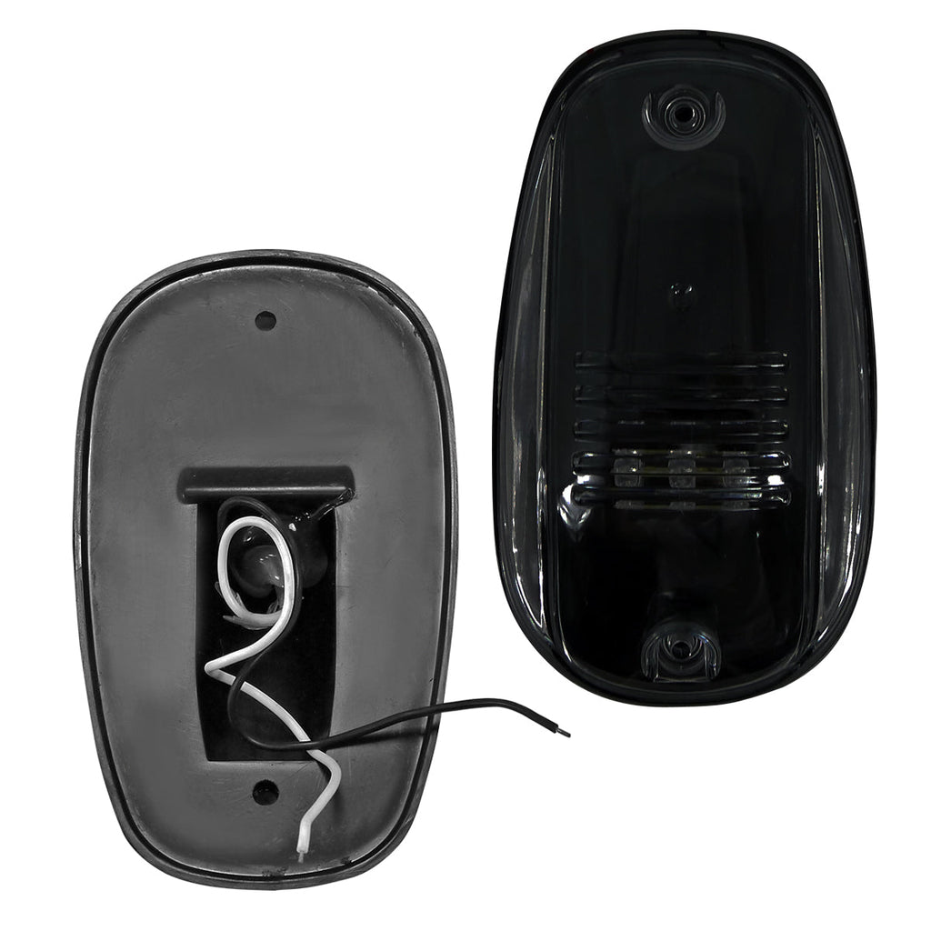 Universal 5PC Set Roof Cab Amber LED Lights (Black Housing/Smoked Lens)