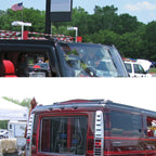 2003-2009 Hummer H2 / 2005-2009 H2 SUT 10PC Roof Top LED Cab Marker Lights (Chrome Housing/Smoked Lens)