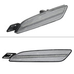 2015-2018 Porsche Cayenne 958 Front Bumper LED Side Marker Turn Signal Lights (Chrome Housing / Clear Lens)