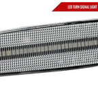 2015-2018 Porsche Cayenne 958 Front Bumper LED Side Marker Turn Signal Lights (Chrome Housing / Clear Lens)