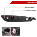 2015-2018 Porsche Cayenne 958 Front Bumper LED Side Marker Turn Signal Lights (Chrome Housing / Clear Lens)
