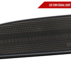 2015-2018 Porsche Cayenne 958 Front Bumper LED Side Marker Turn Signal Lights (Chrome Housing / Smoked Lens)