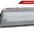 2014-2022 Porsche Macan Front Bumper LED Side Marker Turn Signal Lights (Chrome Housing / Clear Lens)