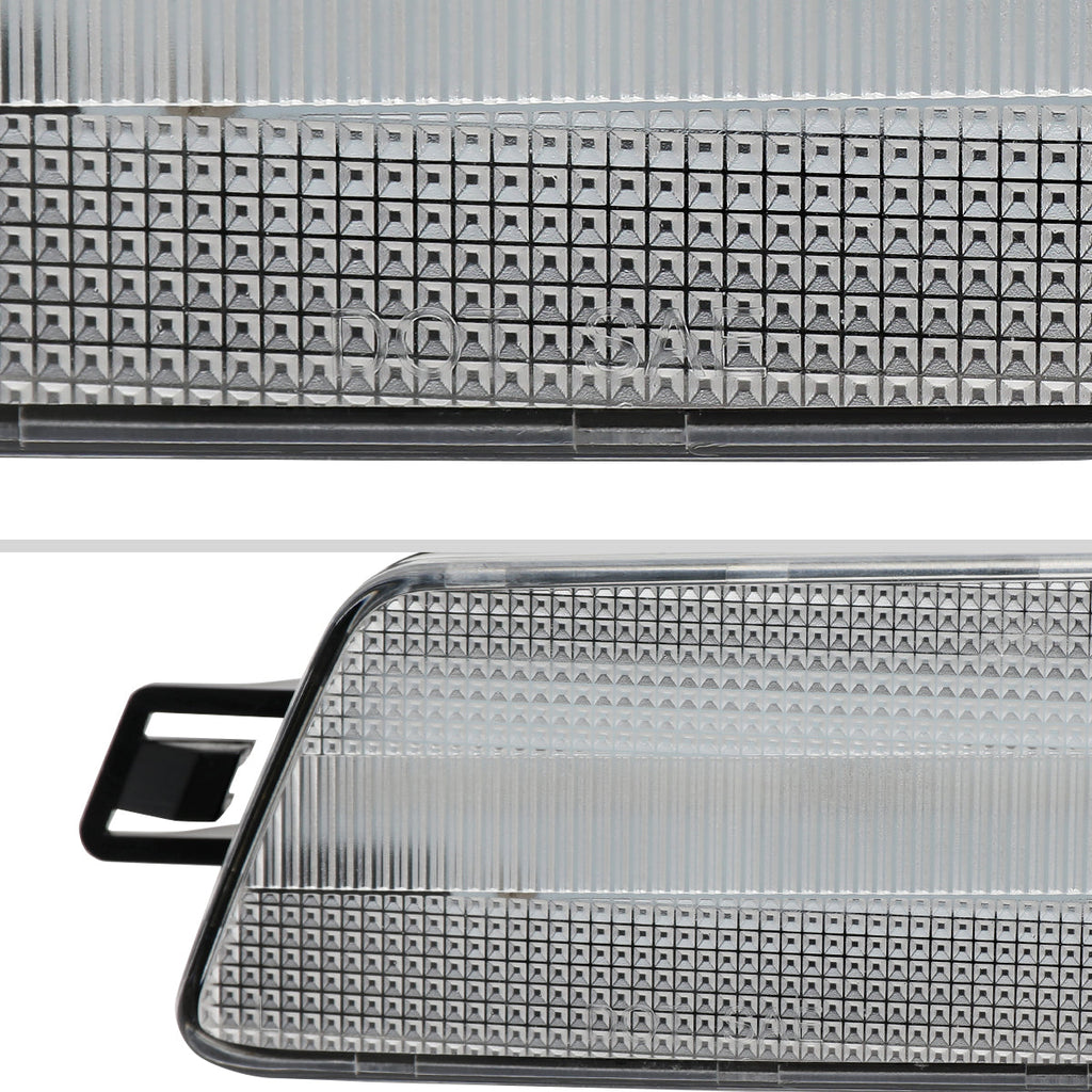 2014-2022 Porsche Macan Front Bumper LED Side Marker Turn Signal Lights (Chrome Housing / Clear Lens)