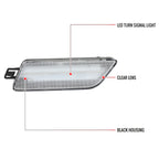 2014-2022 Porsche Macan Front Bumper LED Side Marker Turn Signal Lights (Chrome Housing / Clear Lens)