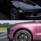 2014-2022 Porsche Macan Front Bumper LED Side Marker Turn Signal Lights (Chrome Housing / Smoked Lens)