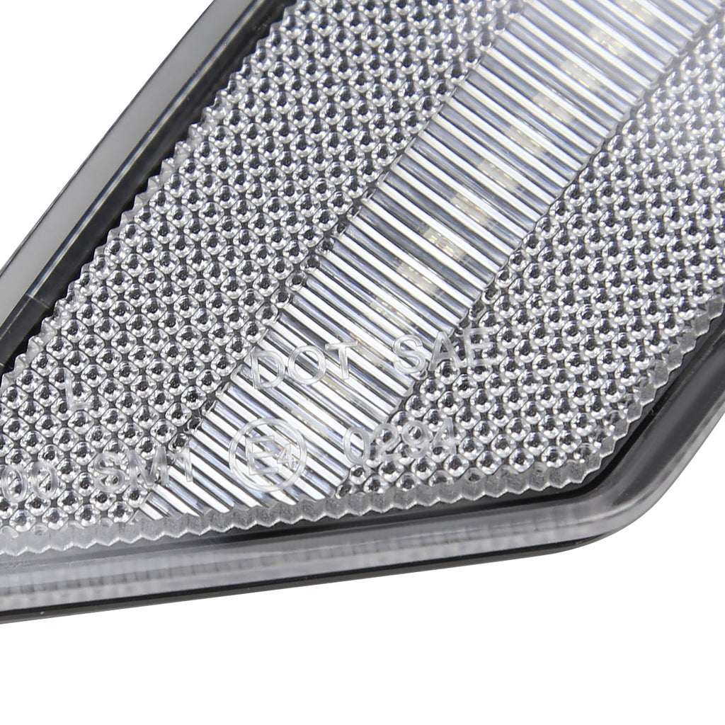 2019-2021 Ford Ranger 2PC LED Side Marker Lights (Chrome Housing/Clear Lens)