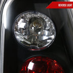 2003-2005 Toyota 4Runner Tail Lights (Matte Black Housing/Clear Lens)
