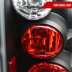2003-2005 Toyota 4Runner Tail Lights (Matte Black Housing/Clear Lens)