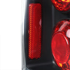 2003-2005 Toyota 4Runner Tail Lights (Matte Black Housing/Clear Lens)