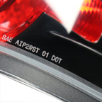 2003-2005 Toyota 4Runner Tail Lights (Matte Black Housing/Clear Lens)