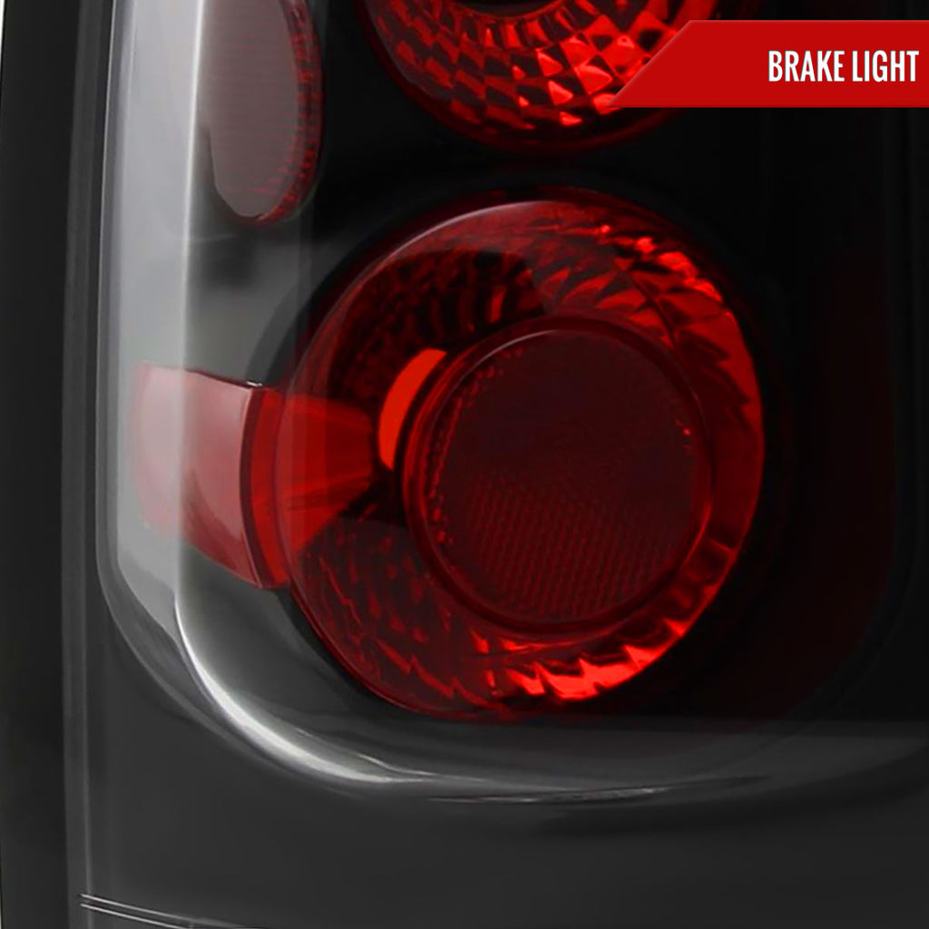 2005-2015 Nissan Armada Tail Lights (Matte Black Housing/Clear Lens)
