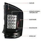 2005-2015 Nissan Armada LED Tail Lights (Matte Black Housing/Clear Lens)