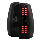 2007-2012 Chevrolet Avalanche LED Tail Lights (Glossy Black Housing/Smoked Lens)