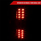 2007-2012 Chevrolet Avalanche LED Tail Lights (Matte Black Housing/Clear Lens)