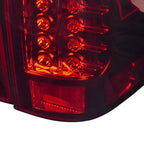 2007-2012 Chevrolet Avalanche LED Tail Lights (Chrome Housing/Red Lens)