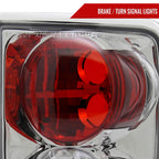 1995-2004 Chevrolet Blazer/S10 GMC Jimmy/Envoy Oldmosbile Bravada Tail Lights (Chrome Housing/Clear Lens)
