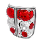 1995-2004 Chevrolet Blazer/S10 GMC Jimmy/Envoy Oldmosbile Bravada Tail Lights (Chrome Housing/Clear Lens)