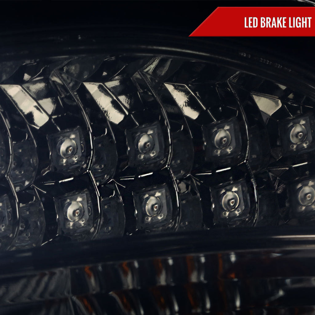1998-2005 Mercedes Benz W163 M Class LED Tail Lights (Chrome Housing/Smoked Lens)