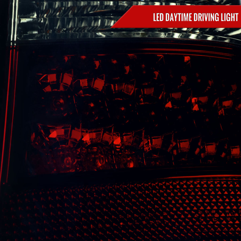 1998-2005 Mercedes Benz W163 M Class LED Tail Lights (Chrome Housing/Red Smoked Lens)