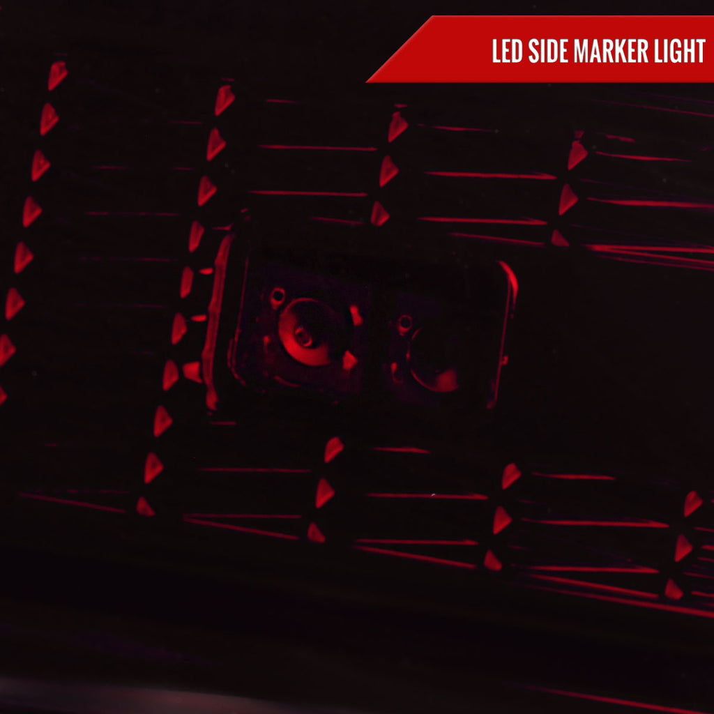 1998-2005 Mercedes Benz W163 M Class LED Tail Lights (Chrome Housing/Red Smoked Lens)