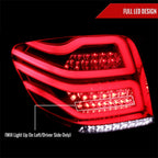 2006-2011 Mercedes Benz W164 ML Class LED Tail Lights (Chrome Housing/Red Smoked Lens)