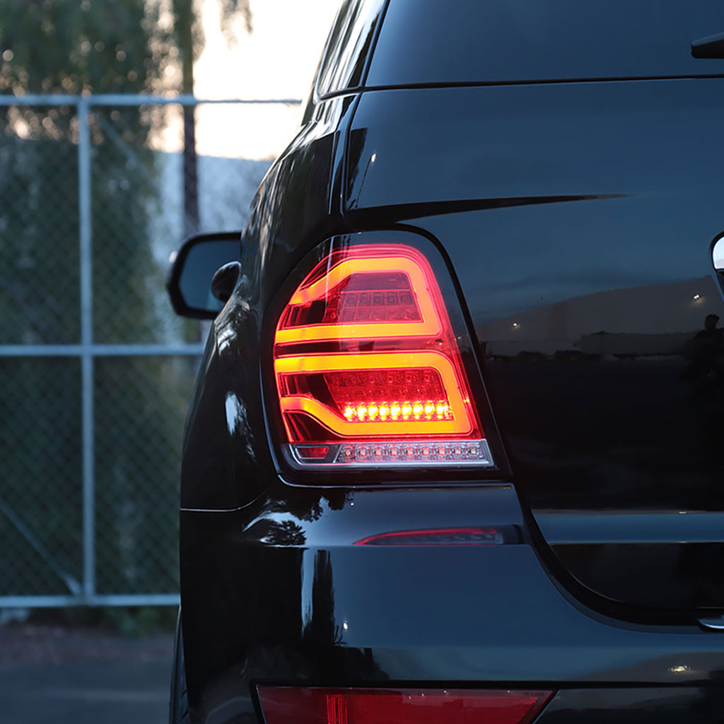 2006-2011 Mercedes Benz W164 ML Class LED Tail Lights (Chrome Housing/Red Lens)