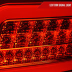 2006-2011 Mercedes Benz W164 ML Class LED Tail Lights (Chrome Housing/Red Lens)
