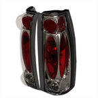 1988-2000 Chevrolet C/K C10/Silverado/Tahoe/Suburban GMC Sierra/Jimmy/Yukon Tail Lights (Chrome Housing/Smoked Lens)