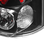 1988-2000 Chevrolet C/K C10/Silverado/Tahoe/Suburban GMC Sierra/Jimmy/Yukon Tail Lights (Matte Black Housing/Clear Lens)